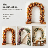 Arco de Fondo para Bodas, Pasillo, Salón de Banquetes, Recepción, Alquiler de Estudio Fotográfico, Decoración para Negocios, Enredadera de Flores Artificiales