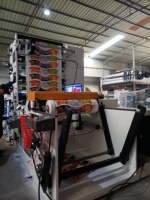 Machine d'impression flexographique pour gobelets en papier ZBRY-850-1200, 3 couleurs, 120 m/min, pour boîtes alimentaires et sacs en papier