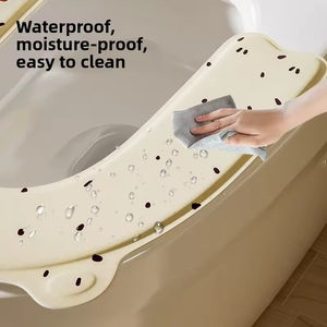 Funda de silicona no tóxica para asiento de inodoro, impermeable, adhesiva, universal, reutilizable, accesorios de baño, cubierta para WC, la más vendida - Product Image 5