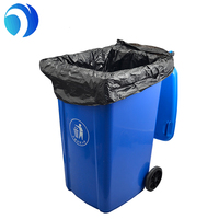 Sacs poubelles à soufflets latéraux thermosoudés en PE jetables avec logo personnalisé et taille sur mesure pour la maison, la cuisine, le bureau et l'emballage