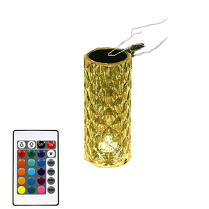 Rechargeable Crystal Rose LED <strong>Table</strong> Lamp 16 Colors Soft <strong>Light</strong> Romantic Petal Ambient Decor <strong>Light</strong> for Bedroom Home - Product Image 1