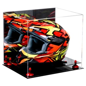 Custom Acrylic Motorcycle Helmet <b>Display</b> <b>Case</b> with 3mm/4mm Thickness Options YAGELI Brand for Bedroom Exhibition Decoration - Product Image 1