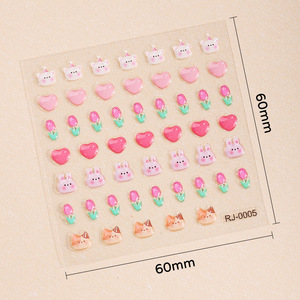 Cartoon Puffy Sticker EVA Self Adhesive Decorative Stickers For <b>Kids</b> School <b>Diary</b> Home Decoration Custom Shape Digital Printing - Product Image 2