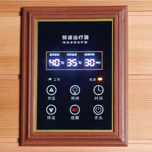 Salle de sauna infrarouge lointain électrique Foshan avec chauffage à 360 degrés pour thérapie corporelle complète, panneau de commande informatisé, alimentation par prise - Product Image 4