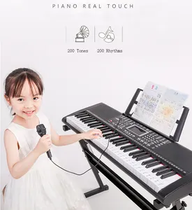 BD Music Teclado digital multifunción profesional de órgano Musical electrónico de gran tamaño 61 a la venta