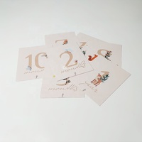 Cartes Flash Bébé Personnalisées Double Face en Papier, Cartes de Vœux, Cartes de Prise de Vue du Bébé par Mois, Cartes de Prise de Vue des Étapes de Naissance – Direct Usine