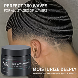 Wave Pomade Duradero Extreme Hold Hair Salon Styling Nutre Low Moq Gel para el cabello Wave Pomade para hombres - Product Image 1