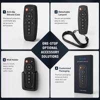 Télécommande de porte de garage à code fixe anti-choc KEYUAN TY-13H avec 4 boutons, portée de 20 m