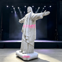 Poupée en peluche gonflable Jésus pour décorations de fête, statue de Jésus personnalisée imprimée pour événements religieux