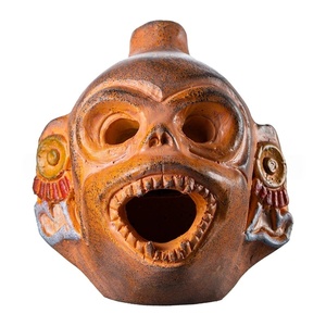 Silbato de Monstruo con Cara de Mono Fantasma Azteca de Pascua para Descompresión, Juguete de Broma, Artefacto Sonoro de Terror para Halloween - Product Image 1