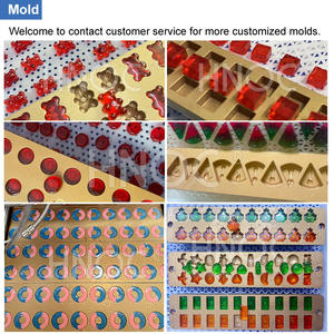 HNOC China hizo una pequeña máquina de depósito de caramelos duros con rodillo de gota de <span class=keywords><strong>gelatina</strong></span> para hacer gomitas <span class=keywords><strong>sin</strong></span> <span class=keywords><strong>azúcar</strong></span> - Product Image 5