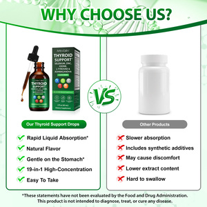 Integratore Liquido per il Supporto della Tiroide Vegano, Senza OGM, <span class=keywords><strong>con</strong></span> Selenio, <span class=keywords><strong>Zinco</strong></span>, Iodio e Ashwagandha per Donne, Etichetta Privata all'Ingrosso - Product Image 5