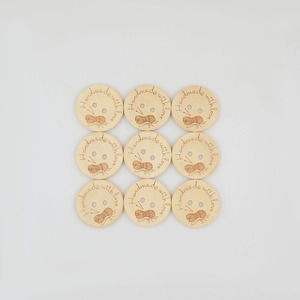 Tự làm bằng tay nút gỗ với tình yêu hình tròn từ Trung Quốc cho Tay May - Product Image 2