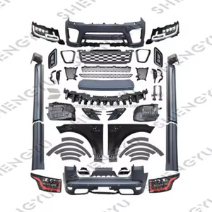 Kit carrosserie pour <span class=keywords><strong>Range</strong></span> <span class=keywords><strong>Rover</strong></span> <span class=keywords><strong>Sport</strong></span> 2014-2017 Mise à niveau vers le modèle <span class=keywords><strong>SVR</strong></span> <span class=keywords><strong>2018</strong></span> Comprend pare-chocs avant et arrière avec calandre et feux automatiques - Product Image 6