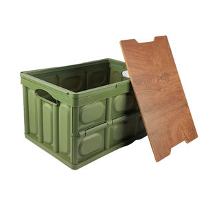 Boîte de rangement multifonctionnelle en PP solide et durable, design moderne, pliable, conteneur alimentaire pour le camping en plein air, organisation de la maison - Product Image 1