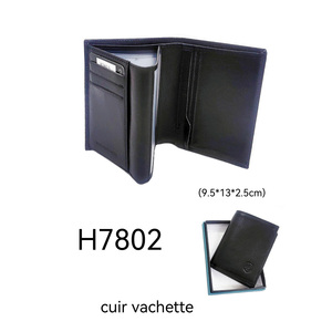 กระเป๋าสตางค์หนังแท้รุ่น H7802 รุ่น 178944 กระเป๋าสตางค์แบบพับสองชั้นระดับพรีเมียมสำหรับธุรกิจและสิ่งจำเป็นในชีวิตประจำวัน - Product Image 6