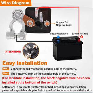 Interruttore di Disconnessione Remoto per Batteria <span class=keywords><strong>Auto</strong></span> 12 Volt, per <span class=keywords><strong>Auto</strong></span>, Camper, Camion, Barca, Interruttore Antifurto Automatico per <span class=keywords><strong>Auto</strong></span> - Product Image 4