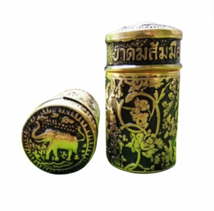 ยาหม่องสมุนไพรไทย หัตถ์พระพุทธเจ้า สมออมมู ด้วยดีไซน์แบบไทยดั้งเดิม ผลิตภัณฑ์จากส่วนผสมดั้งเดิมของไทย - Product Image 4