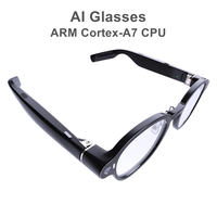 Gafas Inteligentes con Pantalla PVG, Traducción por IA, Música por BT, Lente de Cámara de 8MP Intercambiable, Micrófono Dual con Cancelación de Ruido ENC para Hacer Llamadas