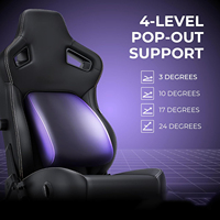 Chaise de jeu Kaiser 4 XL à usage intensif personnalisé livraison rapide chaise de jeu vidéo de levage pour adultes en tissu gris pour les joueurs professionnels