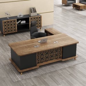 Đồ Nội Thất Văn Phòng Trực Tiếp Từ Nhà Máy Chất Lượng Tốt Bàn Gỗ Bàn Văn Phòng Điều Hành Tòa Nhà Hình Chữ L - Product Image 5