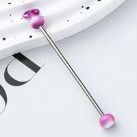 DIY Metall-Schlüsselanhänger: Schmuckanhänger zum Basteln mit Perlenhaken für modische Accessoires aus wiederaufladbarem Legierungsmaterial