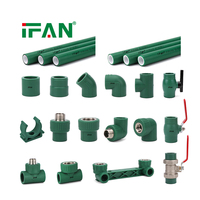 IFAN Prix de Gros Raccords de Plomberie PPR Vert Foncé 20-110mm Remise en Gros Norme DIN 8078 Raccords PPR