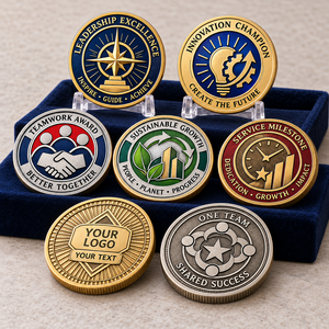 Juego de Monedas Conmemorativas Personalizadas para el Equipo de Liderazgo Corporativo, Innovación y Reconocimiento al Servicio, OEM ODM - Product Image 1