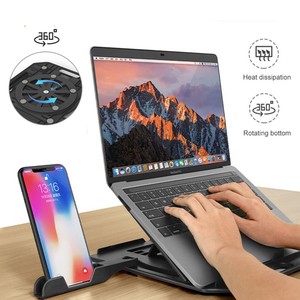 Soporte Plegable 2 en 1 <span class=keywords><strong>para</strong></span> Computadora Portátil MacBook, de 12 a 16 Pulgadas, con Soporte <span class=keywords><strong>para</strong></span> Teléfono Móvil - Product Image 6
