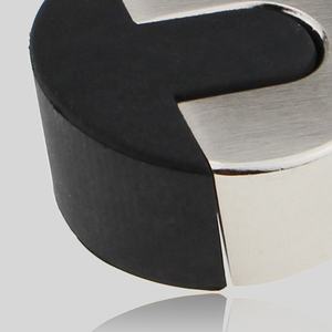 باب زجاجي وقف سبائك الزنك البلاستيك سدادة الجدة انزلاق باب زجاجي مثبت الباب - Product Image 5