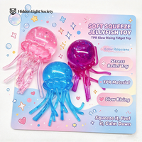 Jouet Squishy Méduse Géante en Maltose à Remontée Lente, Anti-Stress et Anti-Anxiété, Jouets Fidget pour Enfants, Jouets Promotionnels
