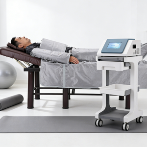 Appareil de massage portable 3 en 1 infrarouge lointain EMS à pression d'air pour drainage lymphatique, pressothérapie et perte de poids corporelle - Product Image 1