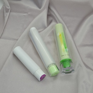 Personalizado <span class=keywords><strong>2</strong></span> en 1 Cosmético Vacío Squeeze Limpiador facial Suave Tubos de doble cámara Cosméticos Tubo de plástico con tapas abatibles - Product Image 6