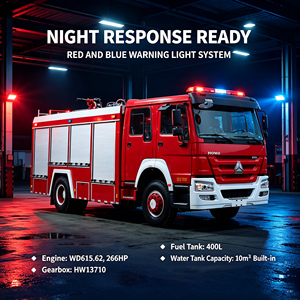 Camión <span class=keywords><strong>de</strong></span> <span class=keywords><strong>Bomberos</strong></span> Municipal HOWO 4x2 <span class=keywords><strong>de</strong></span> 266HP con Tanque <span class=keywords><strong>de</strong></span> Agua Diésel <span class=keywords><strong>de</strong></span> 10CBM, Bomba CB10/60, Monitor Contra Incendios PS50 con Alcance <span class=keywords><strong>de</strong></span> 65m, Euro 2 WD615 - Product Image 6