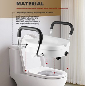 Asiento Elevador <span class=keywords><strong>de</strong></span> Inodoro Good Step Clase I para Personas <span class=keywords><strong>Mayores</strong></span>, Mujeres Embarazadas y Rehabilitación, con Pasamanos Desmontables - Product Image 3