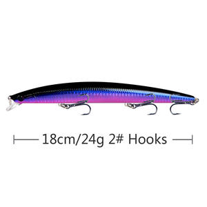 Vendita calda 18cm 24g di plastica ABS basso <span class=keywords><strong>pesca</strong></span> d'acqua dolce <span class=keywords><strong>pesca</strong></span> <span class=keywords><strong>pesca</strong></span> pesciolini <span class=keywords><strong>mare</strong></span> esca artificiale duro bionico <span class=keywords><strong>con</strong></span> ami - Product Image 6