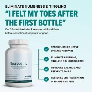 Cápsulas de Glicinato de Magnesio que Promueven la Absorción de Calcio y Mejoran la Densidad Ósea, Soporte Nervioso Premium para Adultos con Neuropatía - Product Image 4