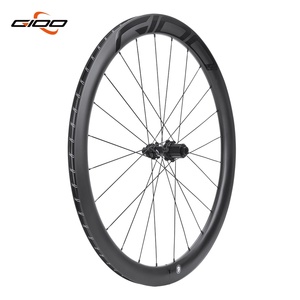 GIOO 700c Carbon Road Bike Wheelset 50mm 26 Depth Tubeless Rim with 8/9/10/11Speed Disc Brake System Matte Finish - Product Image 5