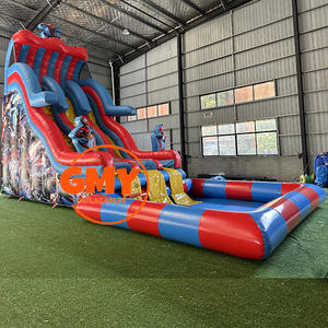 Carrera de obstáculos inflable <span class=keywords><strong>Radical</strong></span> Run con Pared de escalada Casa de rebote interactiva de grado comercial amarilla y negra - Product Image 3