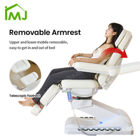 Chaise de massage de salon, chaise de cire, chaise de tatouage, spa facial, lit de beauté électrique rotatif de luxe, lit pour les cils