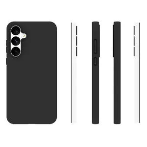New Armor Matte Black Cell Phone Case Cover for Samsung Galaxy A55 5G Slim Soft Gel Back Shell