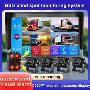 Pz 1080p không thấm nước sao lưu máy ảnh 10 inch Hỗ trợ Đậu Xe Màn Hình BSD báo động xe tải van xe điểm mù hệ thống giám sát - Product Image 4