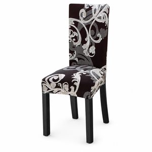 <span class=keywords><strong>Set</strong></span> di <span class=keywords><strong>6</strong></span> <span class=keywords><strong>Coprisedie</strong></span> Elasticizzati Stampati, Protezioni per Sedie da Pranzo con Schienale Alto per Casa e Hotel - Product Image 1