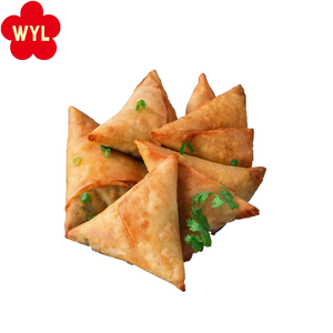 Samosa di verdure fresche surgelate con patate di fagioli cipolla carota cavolo IQF certificato al vapore fritto e tutta la parte lavorata - Product Image 2