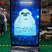 Écran publicitaire tactile intérieur personnalisé de 32 à 75 pouces Kiosque totem LCD pour centre commercial Affichages de signalisation numérique