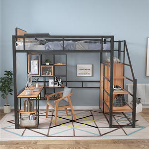 <span class=keywords><strong>Lit</strong></span> superposé modulaire en métal traditionnel personnalisé 2026, support solide, <span class=keywords><strong>mezzanine</strong></span>, appartement industriel, chambre intégrée - Product Image 1