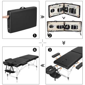 Vente directe d'usine <span class=keywords><strong>de</strong></span> lits <span class=keywords><strong>de</strong></span> <span class=keywords><strong>massage</strong></span> des pieds en aluminium à 2 sections, pliables en 10 secondes, pour la beauté personnelle - Product Image 2