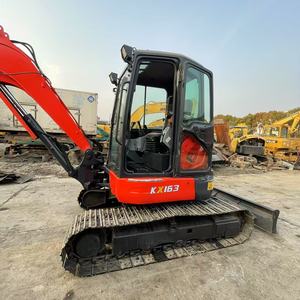 Kubota รถขุด5ton ขุดดินขนาดเล็กเครื่องยนต์ v2607 Kx163-5ดีเซลเครื่องขุดดินขนาดเล็ก
