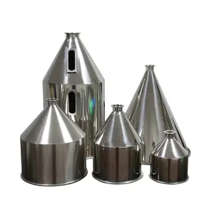 SS316 SS304 ss stainless steel cone conical triclamp funnel powder hopper