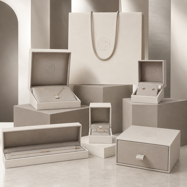 Wholesale Luxury Jewelry Boxes with Custom Logo for Jewelry Brands